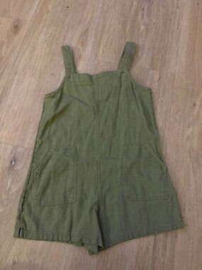 Old Navy Olive Green Short Overalls Romper